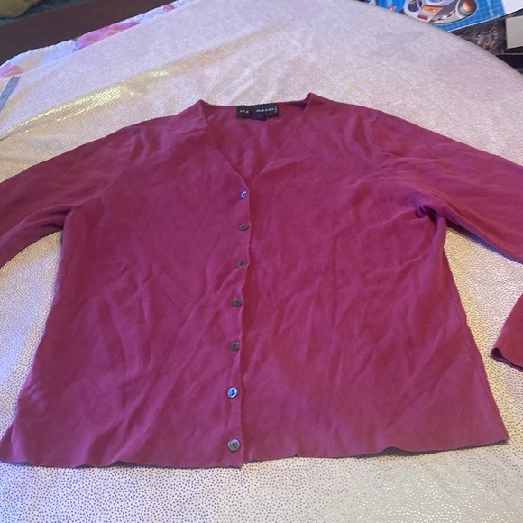 Statements women’s cardigan purple size L - Picture 1 of 12